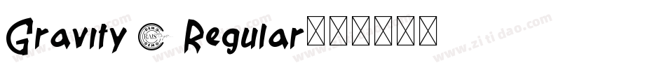 Gravity 1 Regular字体转换